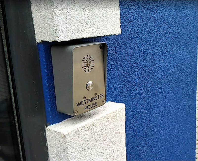 J & R Vandal Πόρτα Door Intercom Εγκατεστημένο στο Ηνωμένο Βασίλειο