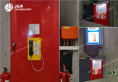 Τηλέφωνο έκτακτης ανάγκης J&R JR103-1B Αναπτύχθηκε στο Νορβηγικό έργο σήραγγας